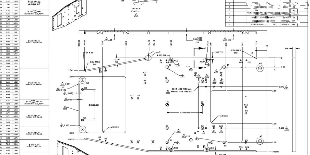 custom laser cutting parts drawing