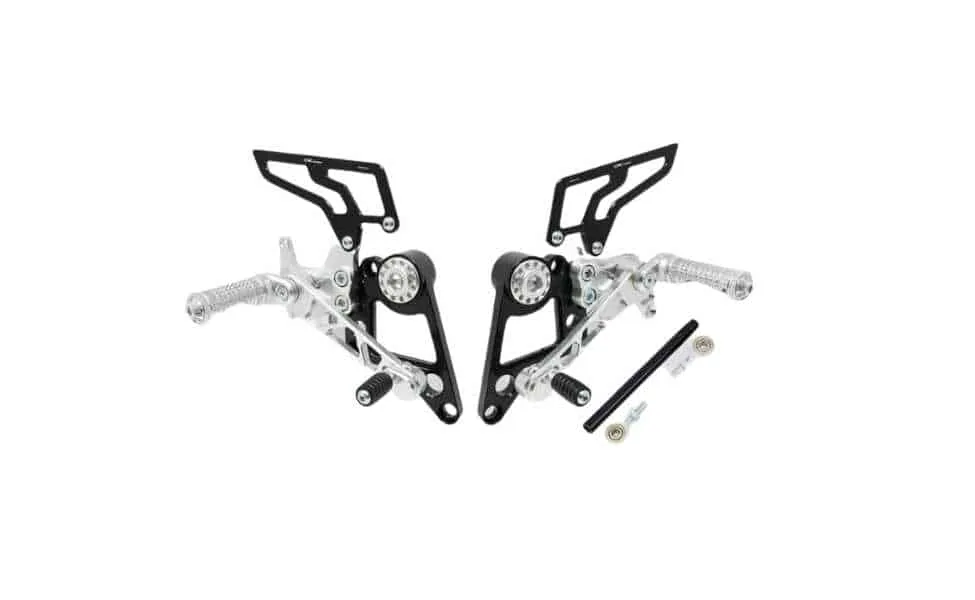 figure 1 what is the function of a rear set in a motorcycle