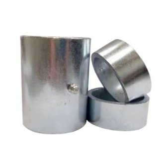 zinc plated weld on steel pipe hinge, 2.1 inch