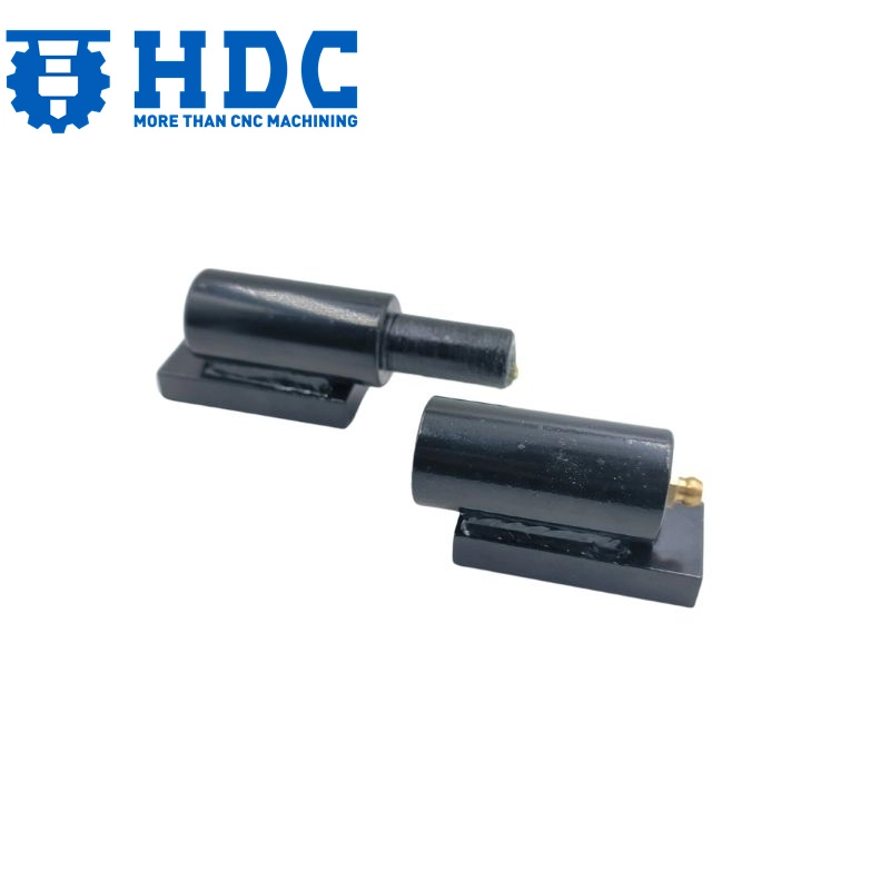 heavy duty industrial black weld on barrel hinges for trailer gate or ramp 04