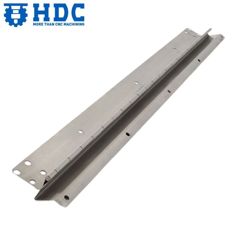 Charnière piano industrielle en acier inoxydable, charnière continue blanche 02