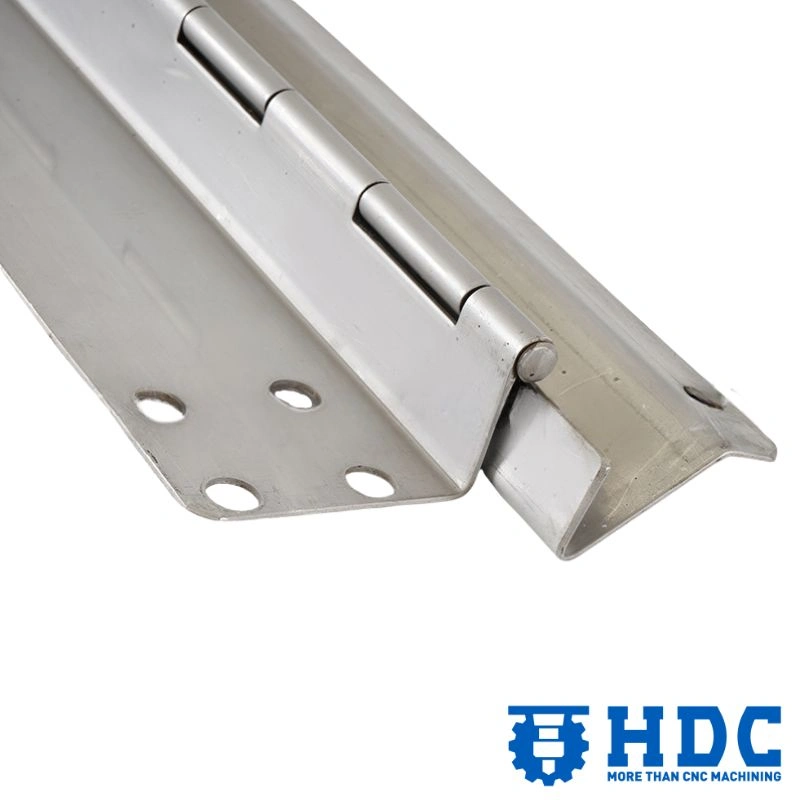 Charnière piano industrielle en acier inoxydable, charnière continue blanche 04