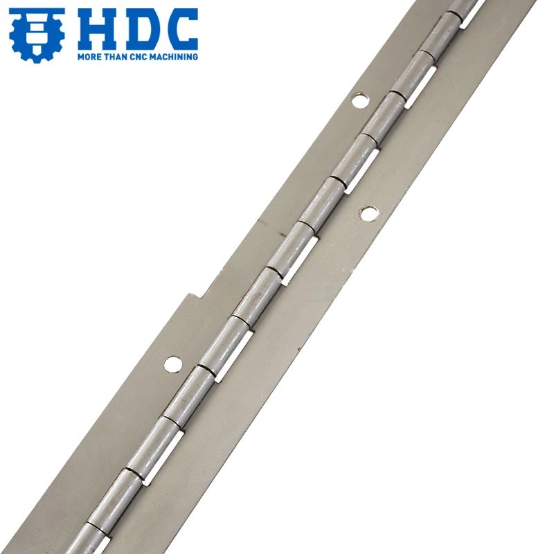 Charnière piano industrielle en acier inoxydable, charnière continue blanche 05