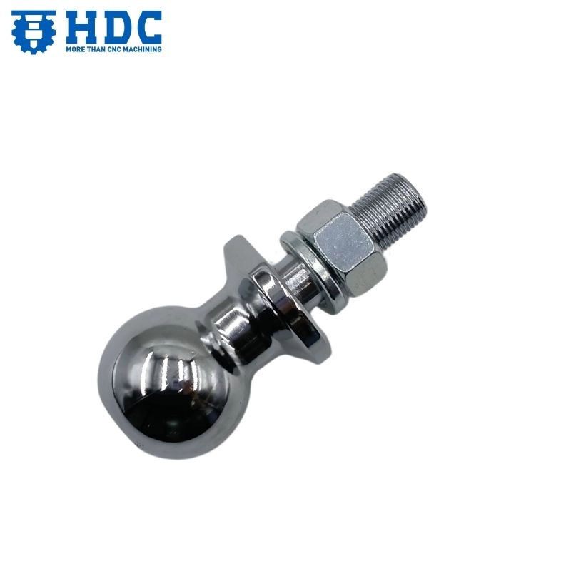 heavy duty steel chrome trailer hitch ball for secure towing 03