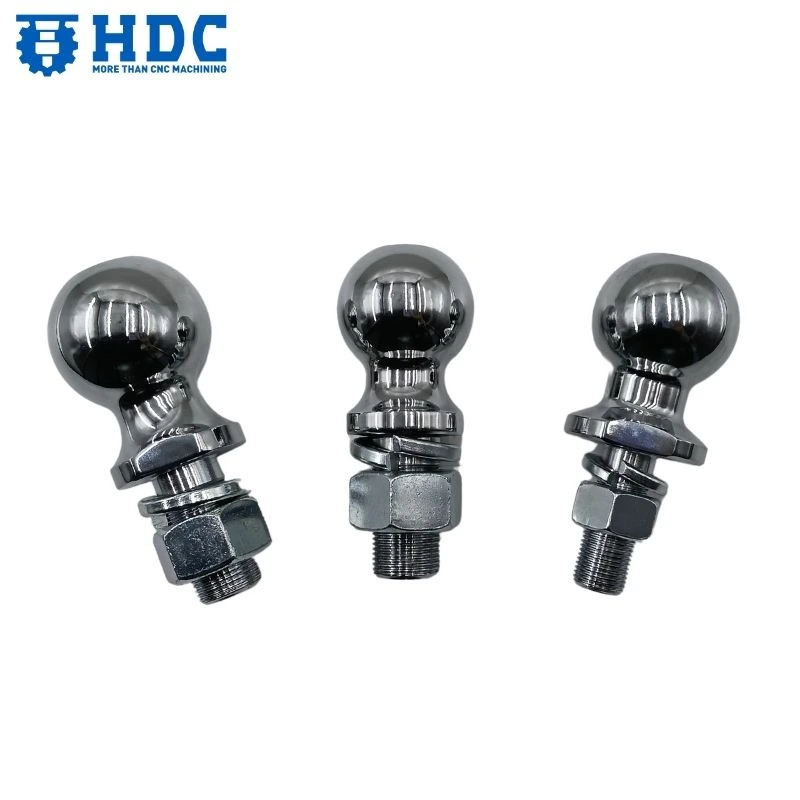 heavy duty steel chrome trailer hitch ball for secure towing 04