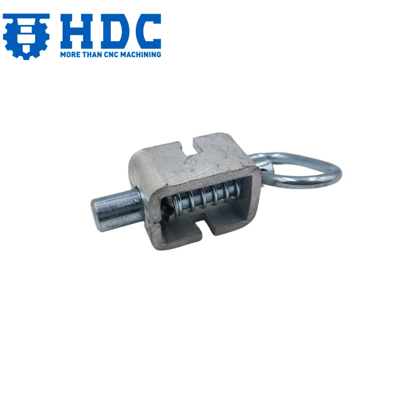 steel zinc plated heavy duty weld on spring latch assembly for trailer gates 02