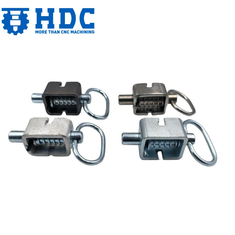 steel zinc plated heavy duty weld on spring latch assembly for trailer gates 05