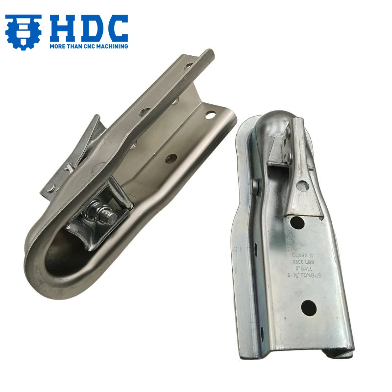 Acoplamiento de remolque de servicio pesado con lengüeta recta de acero galvanizado 03