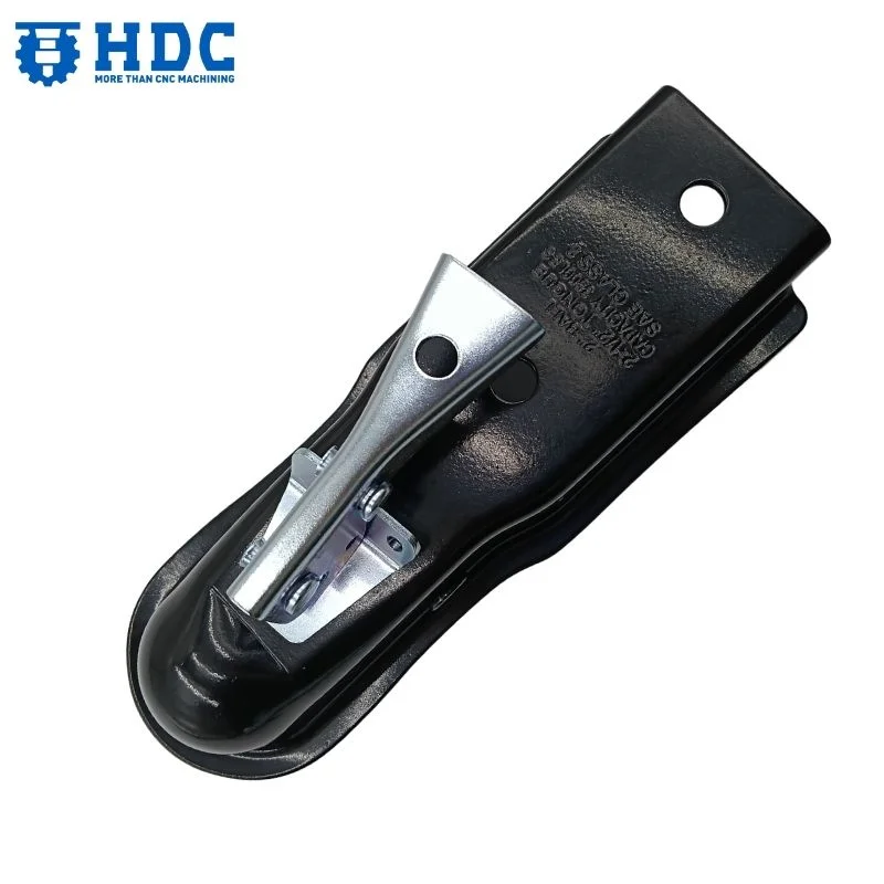 Acoplamiento de remolque de servicio pesado con lengüeta recta de acero galvanizado 04