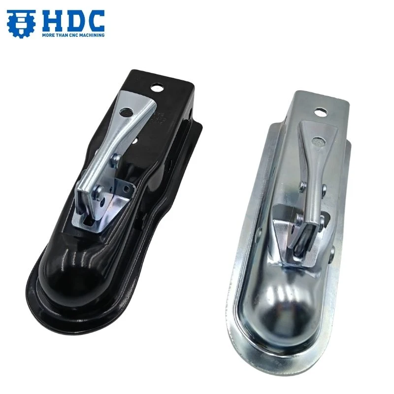 Gerade Deichsel, hochbelastbare Anhängerkupplung, Stahl, verzinkt, 05