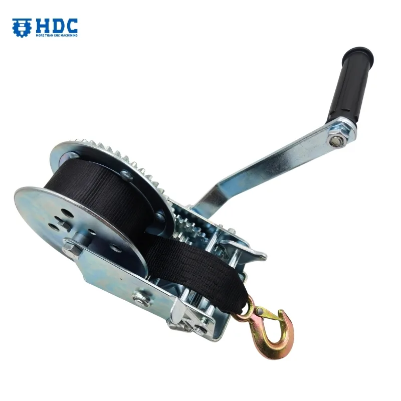 Piezas de remolque Cabrestantes manuales de una sola velocidad con cuerda o correa 01