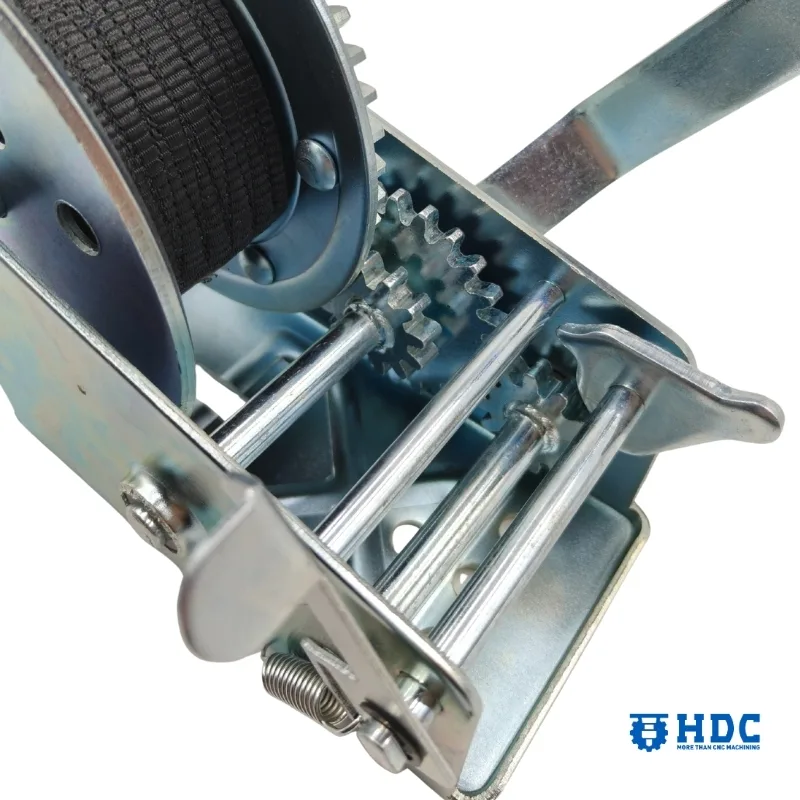 trailer parts single speed hand winches with rope or strap 05
