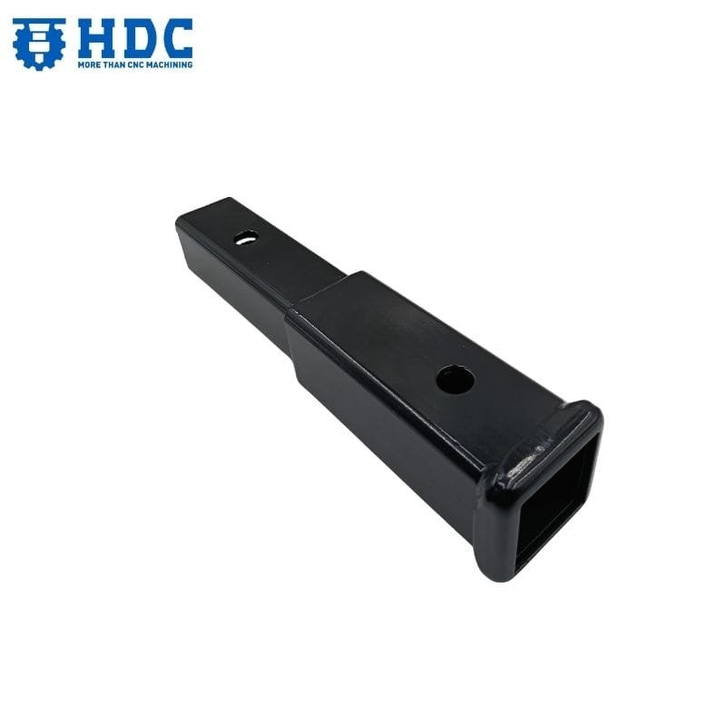trailer towing hitch receiver square tube steel black powder painted 05