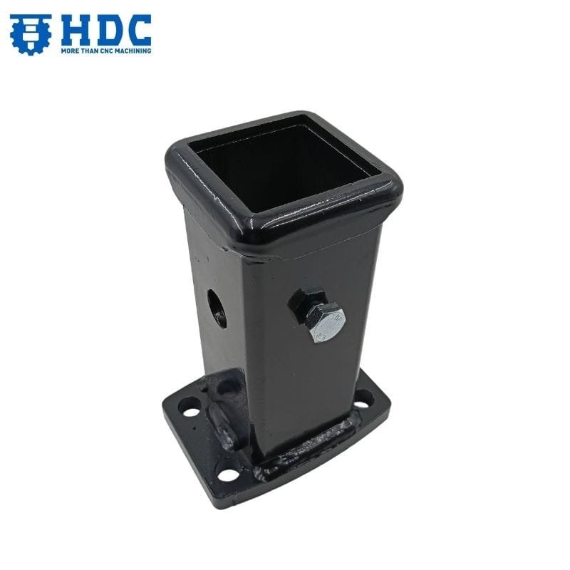 wall mounted steel trailer receiver tube 01