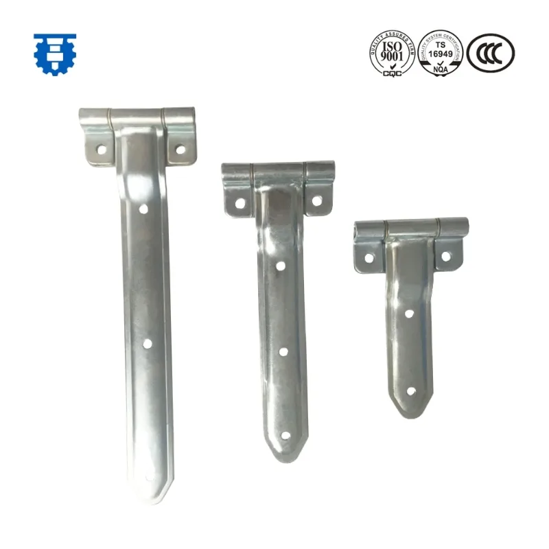 Charnière de porte de remorque cargo, sangle en acier inoxydable 304, charnière à lame longue 04