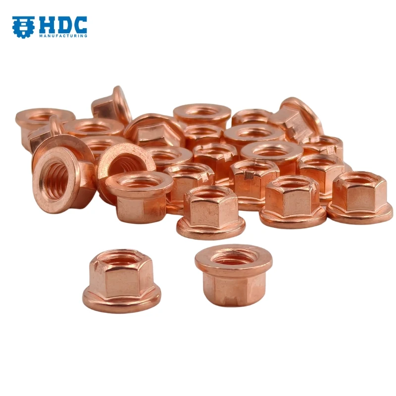 copper plated steel hex wheel nut 02