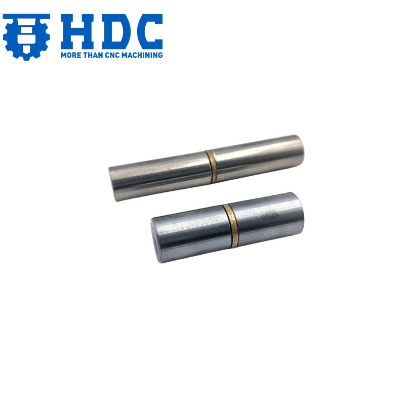steel plain zinc plated gate hinges round profile hinge with brass washer 01
