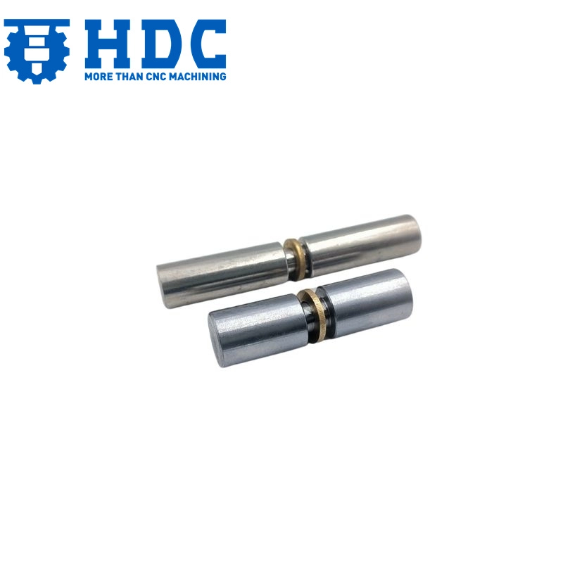 steel plain zinc plated gate hinges round profile hinge with brass washer 02