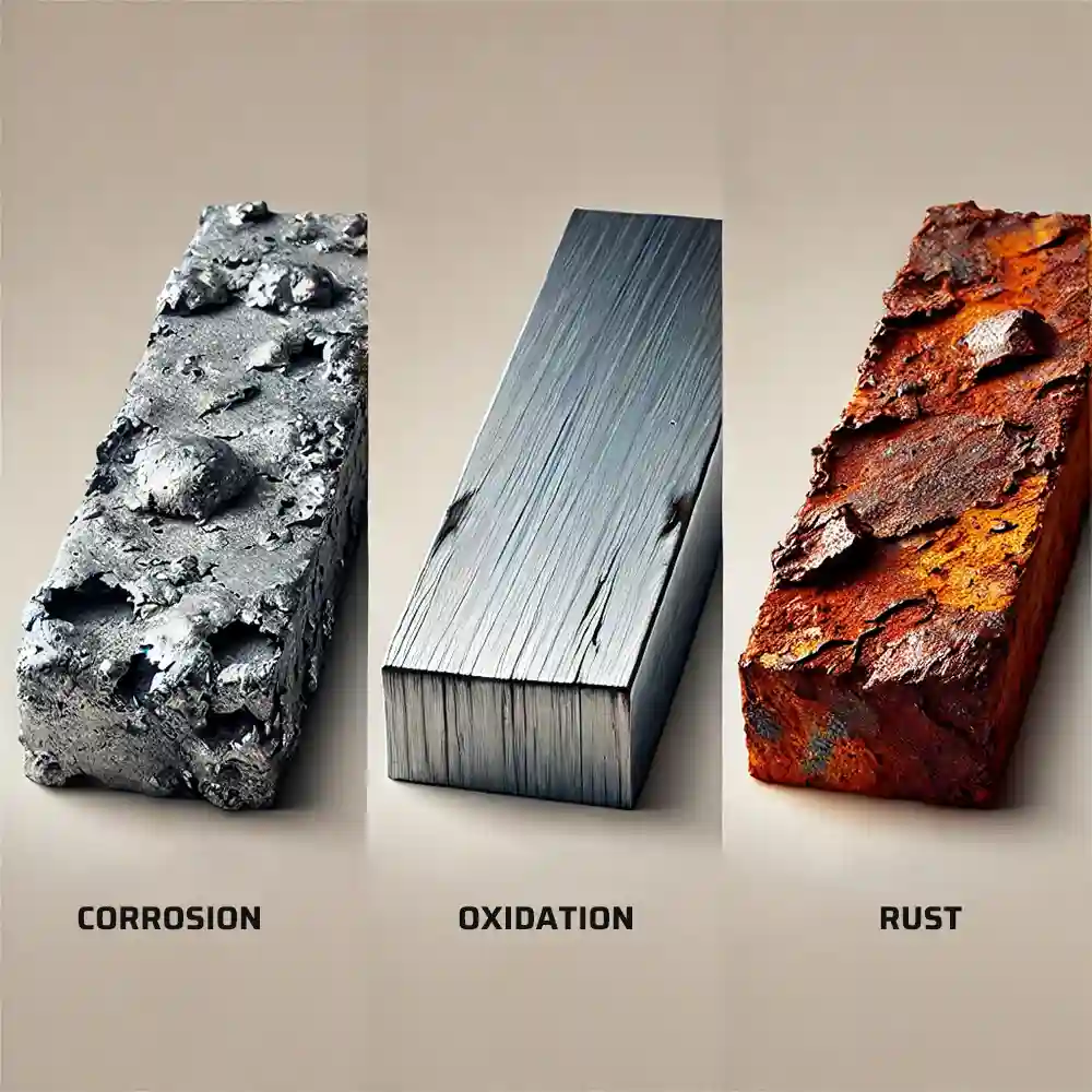 nickel alloy rusting vs. corroding