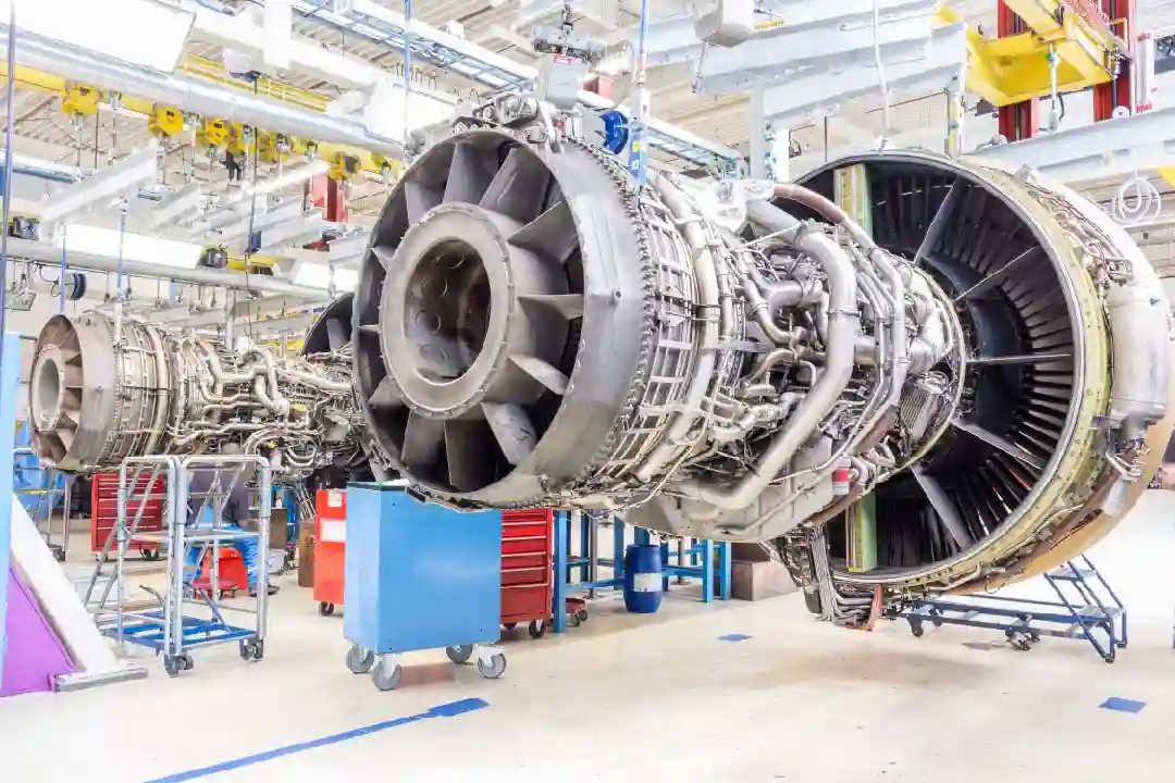 titanium use in jet engine