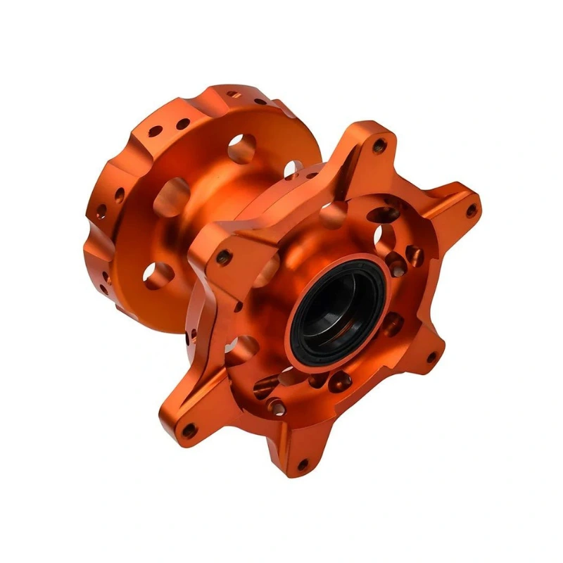 Radnabe Aluminium orange vorne
