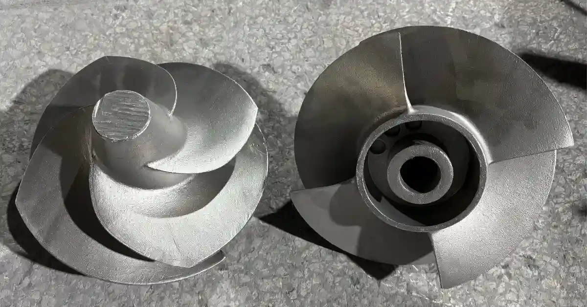 turbine en métal moulé pour l'industrie mécanique