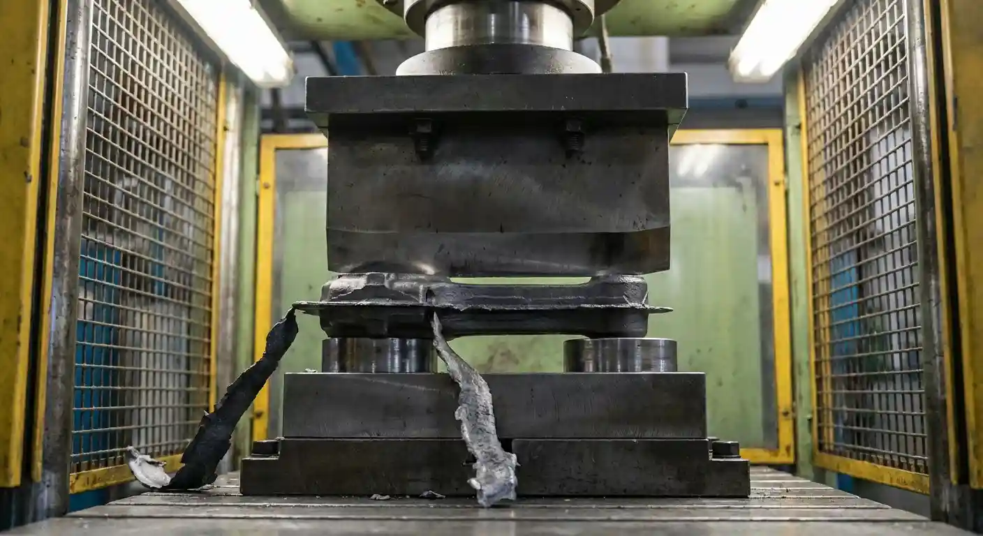 close die forged coonection rod before triming