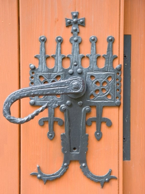 maniglia decorativa per porta