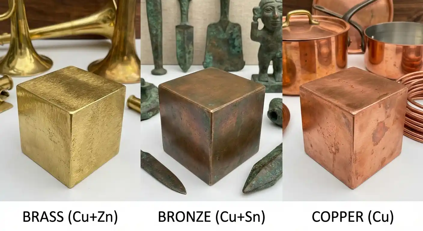 copper vs brass vs bronze