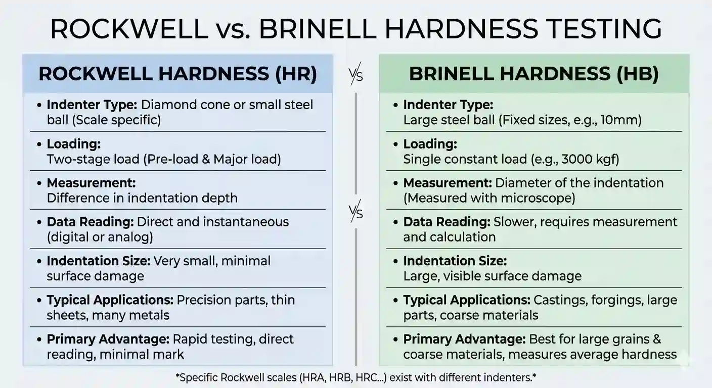 rockwell and brinell hardness test