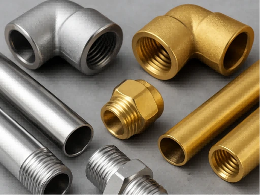 stainless steel vs brass pipe fitting