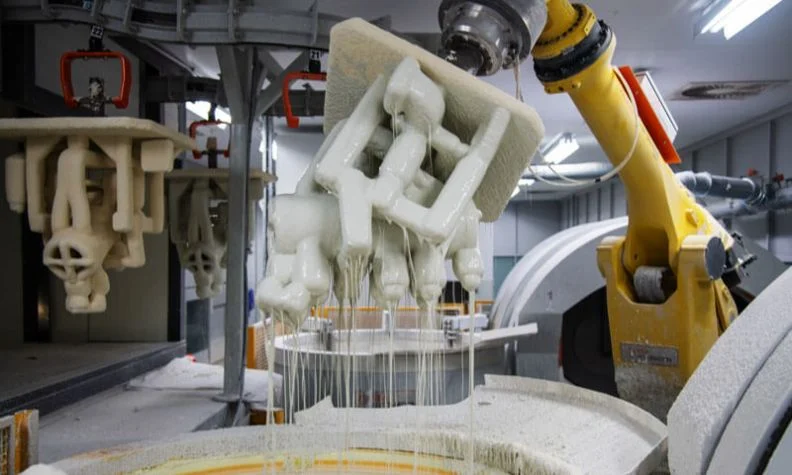 صبّ القوالب، صنع القوالب، غمسها في الملاط