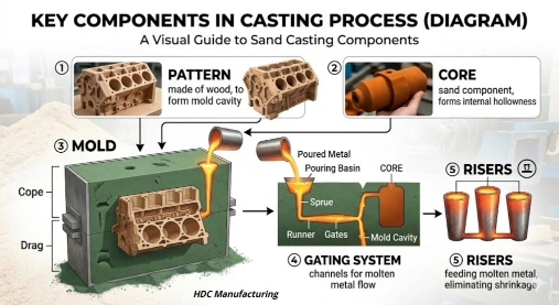 key components in casting