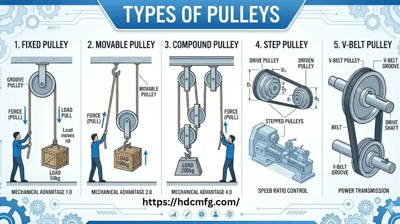 types of pulleys