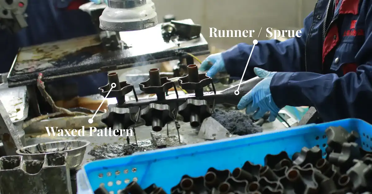 wax tree assembly process