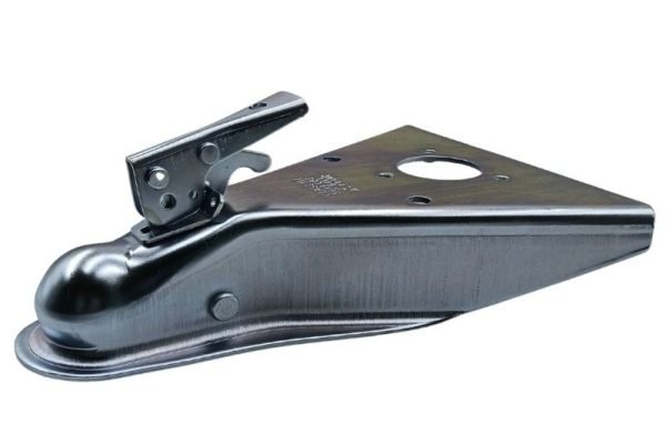 وصلة مقطورة شديدة التحمل على شكل حرف A، مصنوعة من الفولاذ المطلي بمسحوق أسود 02