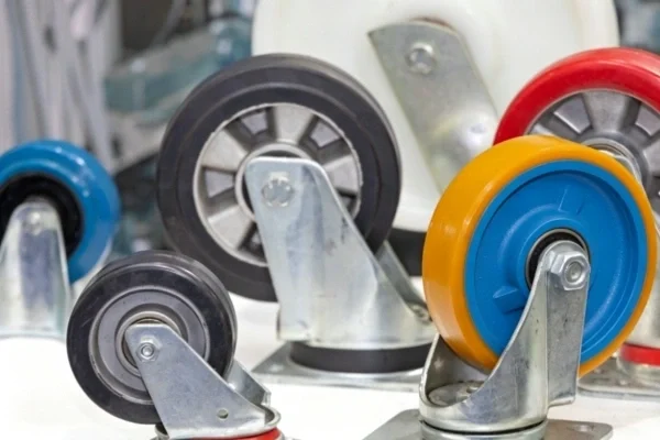 caster wheel surface treatment