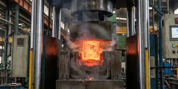 عملية تشكيل القوالب المغلقة جارية