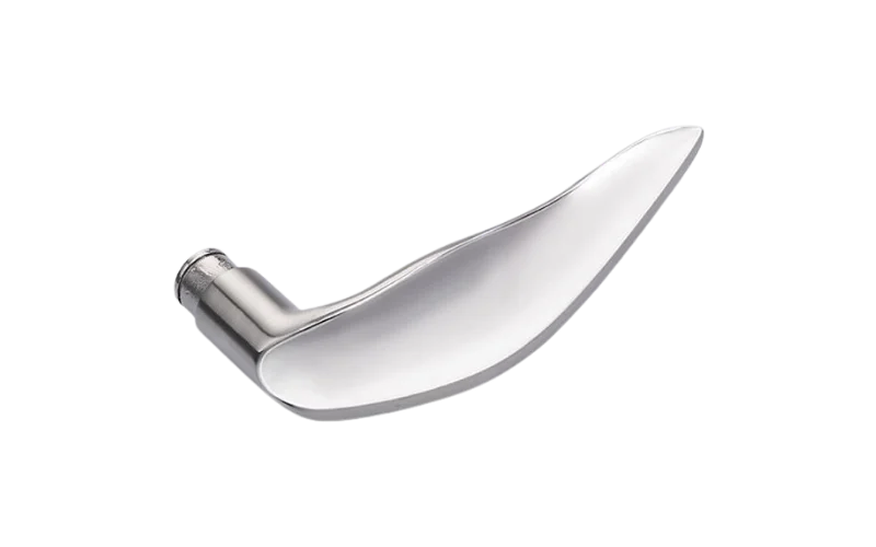 maniglia per porta fusa personalizzata con finitura superficiale