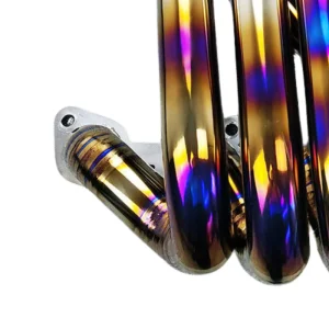 heat coloring on titanium exhaust manifold