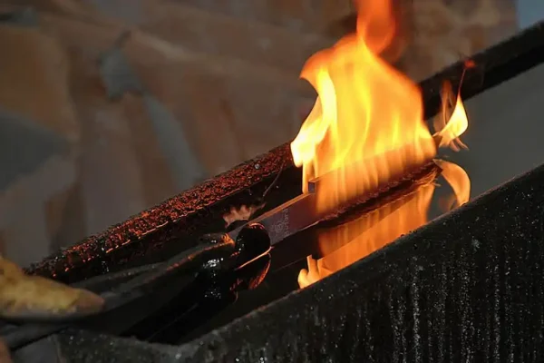 закалка ножей в масле