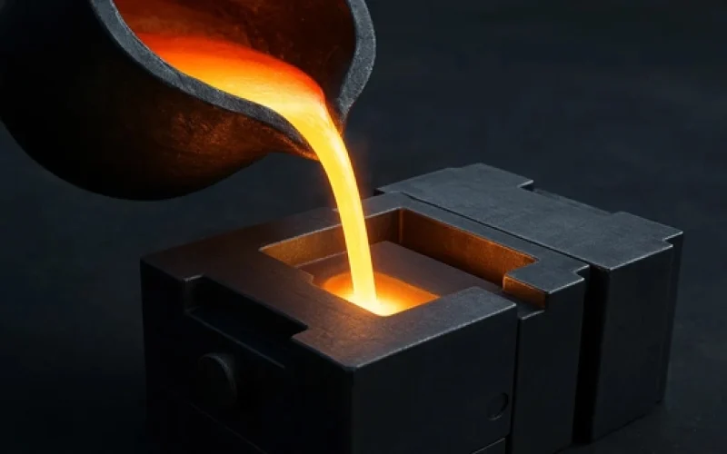 fundición en molde permanente vertido de metal